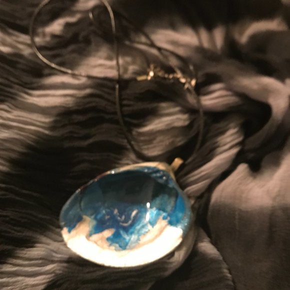 Seashell Boho rare Unique Vintage Rare One of a Kind Handmade Necklace - Picture 12 of 16